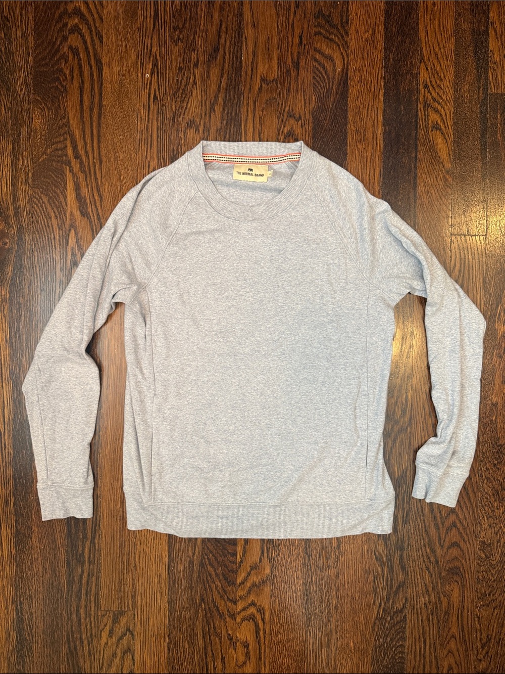 The Normal Brand Puremeso Light Blue Crewneck Sweater with Kangaroo Pocket
